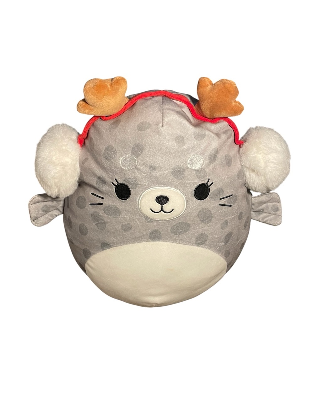 Kellytoy 11" inch squishmallow - odile seal antler earmuffs- 2023 Christmas 🔥